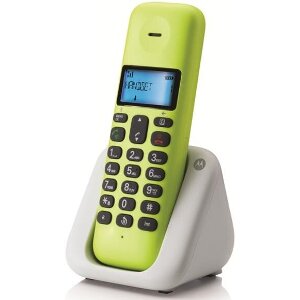 MOTOROLA T301LL DECT CORDLESS PHONE LEMON LIME GR