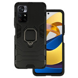 Ring Armor Case for Xiaomi Redmi Note 11 5G/Note 11S 5G/Poco M4 Pro 5G Black