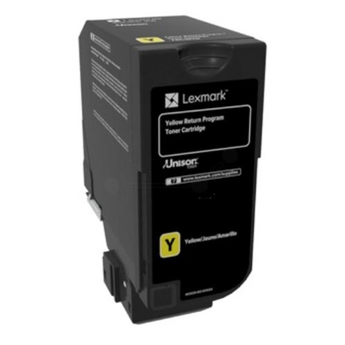 LEXMARK CS720/CS725/CX725 YELLOW RET. P. TONER CRTR (74C20Y0) (LEX74C20Y0)