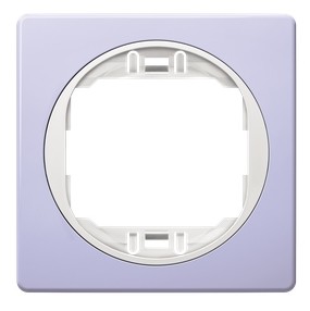 EON E6801.V0 One-gang frame 80x80, lavander with white holder