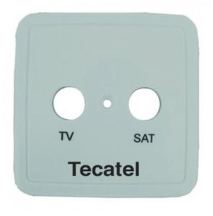 Tecatel Καπάκι Πρίζας Διπλό TV/SAT