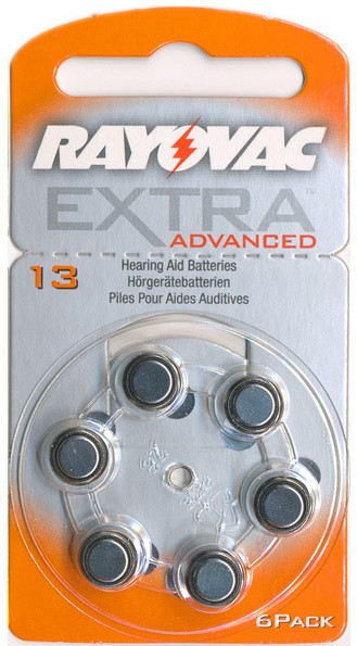 Rayovac Extra Advanced Βαρηκοΐας 13 (6τμχ)