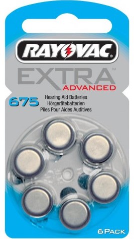 Rayovac Extra Advanced Βαρηκοΐας 675 (6τμχ)