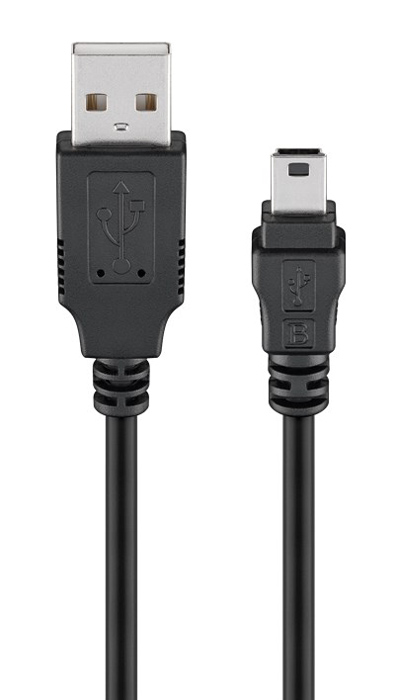 GOOBAY καλώδιο USB σε USB Mini 50767, 480Mbps, 1.8m, μαύρο 50767