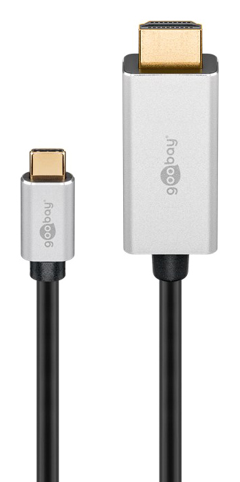 GOOBAY καλώδιο USB-C σε HDMI 60174, HDR, 8K, 4K/120Hz, 2m, μαύρο 60174