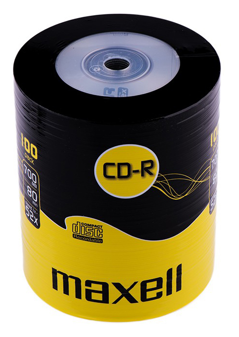 MAXELL CD-R 624037, 700ΜΒ, 80min, 52x speed, spindle pack 100τμχ 624037-40-TE