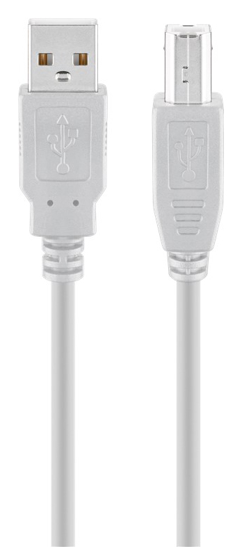 GOOBAY καλώδιο USB σε USB Type B 68713, 3m, 480Mbps, γκρι 68713