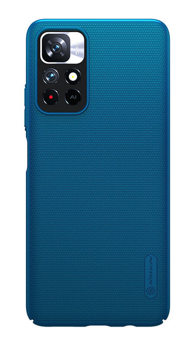 NILLKIN θήκη Super Frosted Shield για Xiaomi Note 11 5G/M4 Pro 5G, μπλε 6902048234765