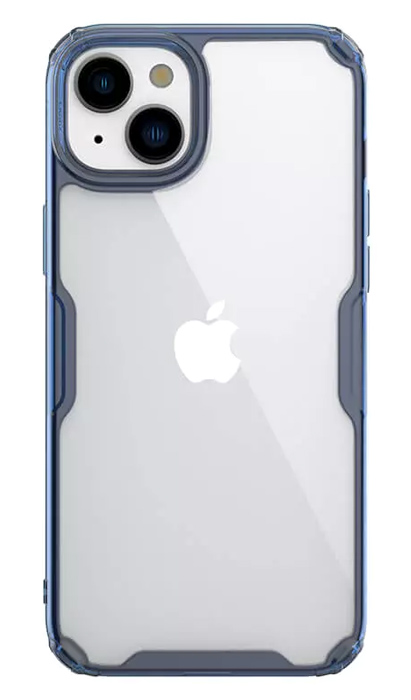 NILLKIN θήκη Nature Pro για iPhone 15, διάφανη-μπλε 6902048265820