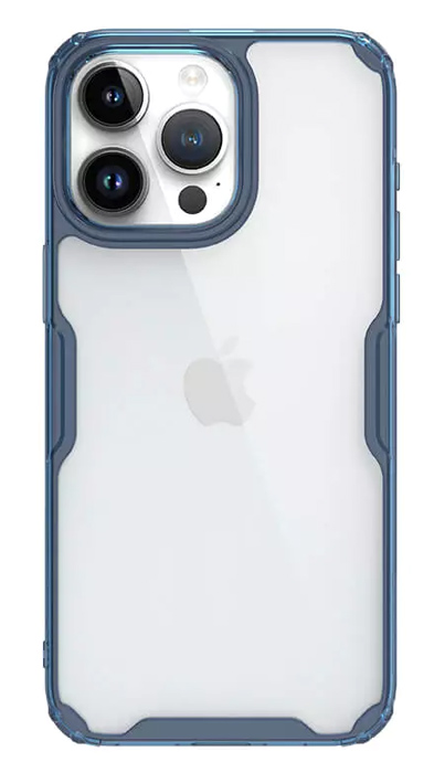 NILLKIN θήκη Nature Pro για iPhone 15 Pro, διάφανη-μπλε 6902048265844