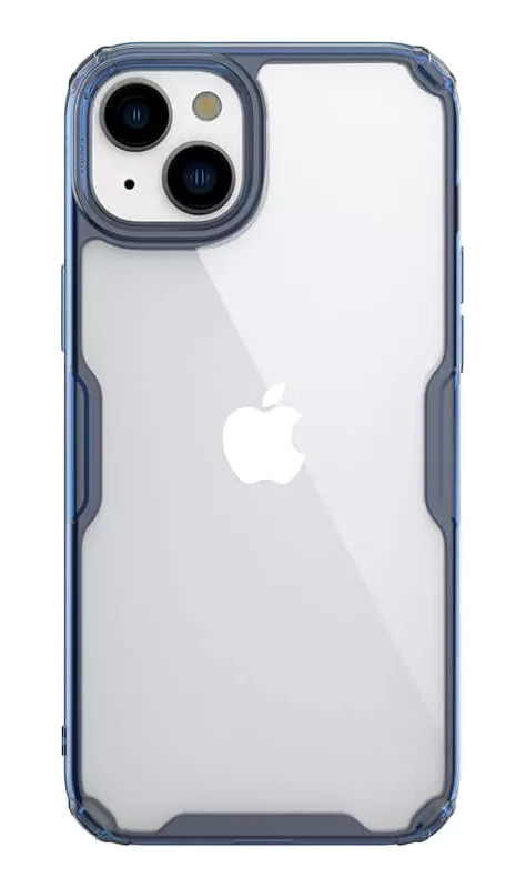 NILLKIN θήκη Nature Pro για iPhone 15 Plus, διάφανη-μπλε 6902048265868