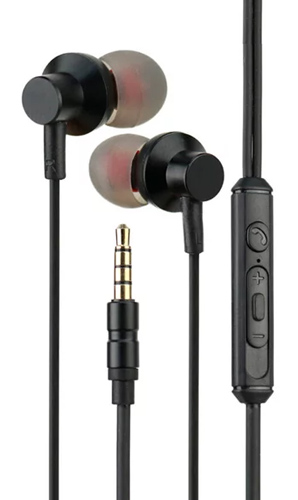 LDNIO earphones με μικρόφωνο HP06, 3.5mm σύνδεση, Φ10mm, 1.2m, μαύρα 6933138691793