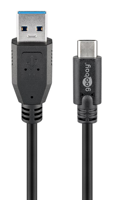 GOOBAY καλώδιο USB σε USB-C 73141, 15W, 5Gbps, 3m, μαύρο 73141