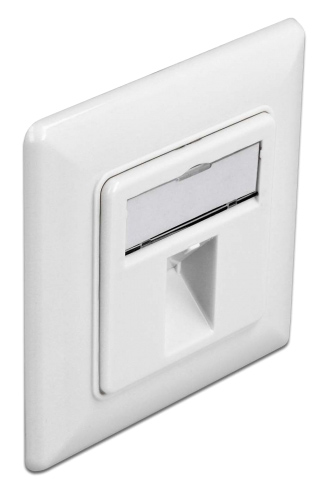 DELOCK Wall Outlet για Keystone 86981, 1 Port 86981