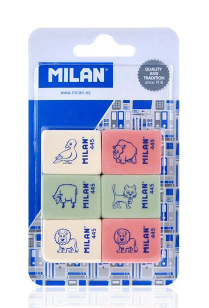 MILAN σετ γόμα 445 BMM10049MP, 31 x 24 x 10mm, 6τμχ BMM10049MP