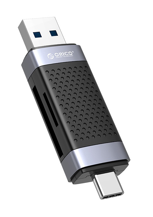 ORICO card reader CD2D-AC3 για SD & Micro SD, USB-C & USB 3.0, μαύρο CD2D-AC3-BK-EP