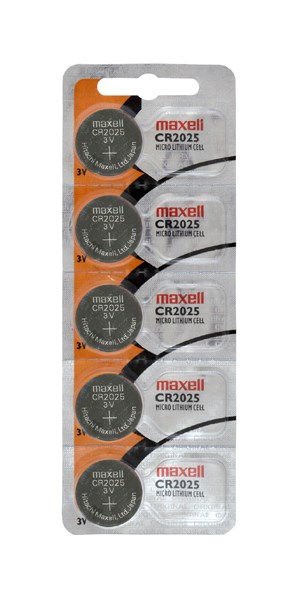 MAXELL Μπαταρία λιθίου CR2025, 3v, 5τμχ E-CR2025M