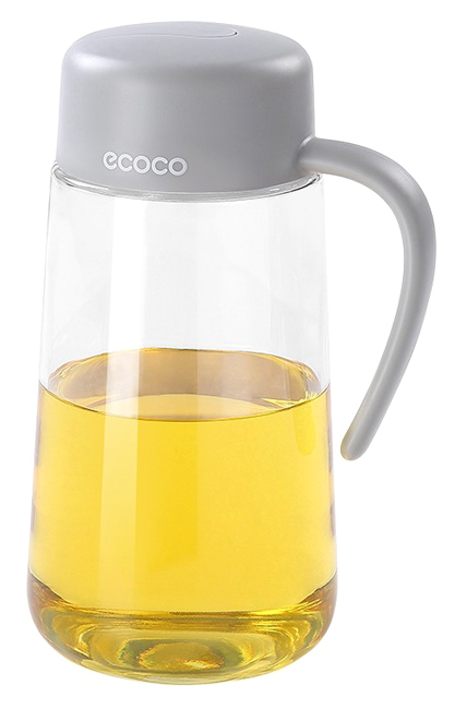 ECOCO γυάλινο δοχείο λαδιού-ξιδιού E1809, 600ml, γκρι E1809