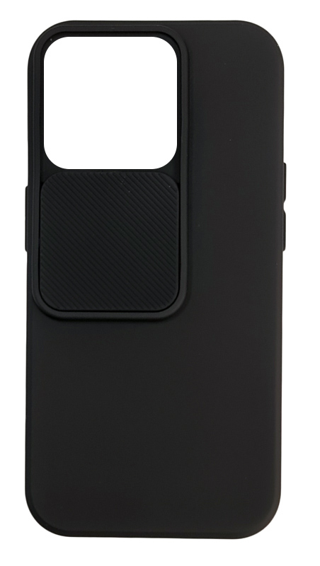 POWERTECH Θήκη Camshield Soft MOB-1884 για iPhone 15 Pro, μαύρη MOB-1884