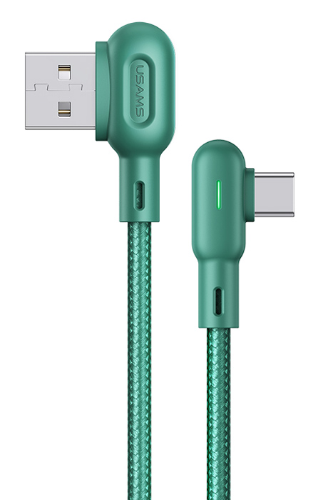 USAMS καλώδιο USB-C σε USB US-SJ457, 10W, γωνιακό, 1.2m, πράσινο SJ457USB02