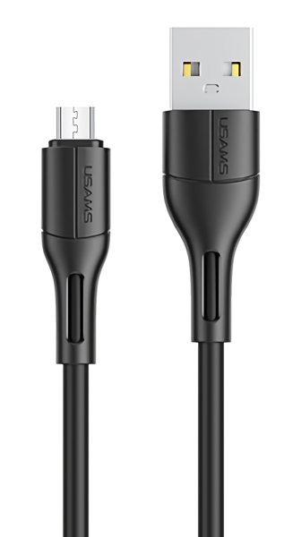 USAMS καλώδιο Micro USB σε USB US-SJ502, 10W, 1m, μαύρο SJ502USB01