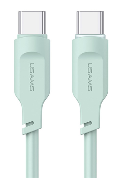 USAMS καλώδιο USB-C σε USB-C US-SJ567, 100W PD, 1.2m, πράσινο SJ567USB04