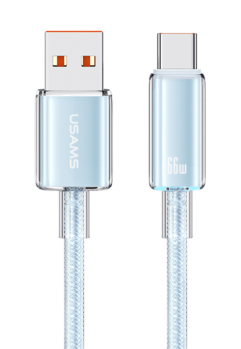 USAMS καλώδιο USB-C σε USB US-SJ658, 66W, 480Mbps, 1.2m, μπλε SJ658USB03