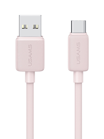 USAMS καλώδιο USB-C σε USB US-SJ688, 15W, 480Mbps, 1m, ροζ SJ688USB04