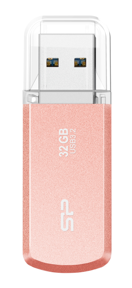 SILICON POWER USB Flash Drive Helios 202, 32GB, USB 3.2, ροζ χρυσό SP032GBUF3202V1P