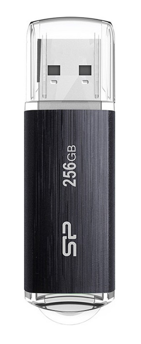 SILICON POWER USB Flash Drive Blaze B02, 256GB, USB 3.2, μαύρο SP256GBUF3B02V1K