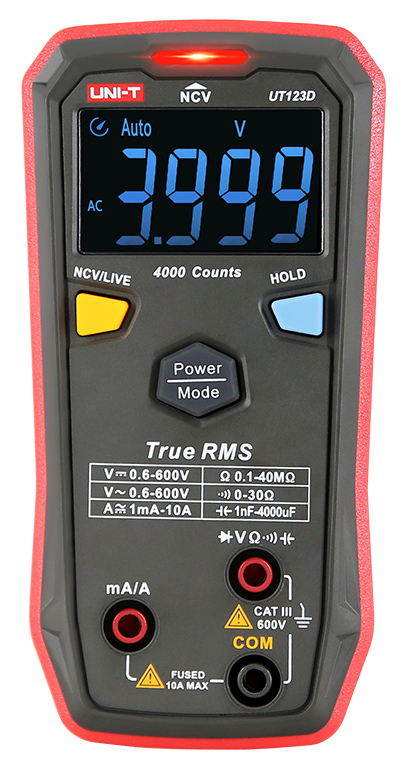 UNI-T ψηφιακό πολύμετρο UT123D, True RMS, NCV, AC/DC UT123D