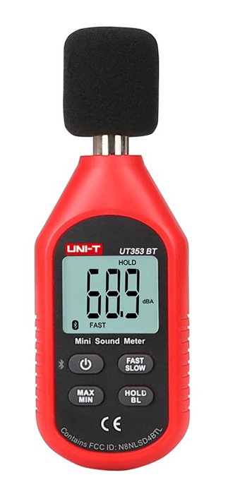 UNI-T ψηφιακό ντεσιμπελόμετρο UT353BT, 30-130dB, Bluetooth UT353BT