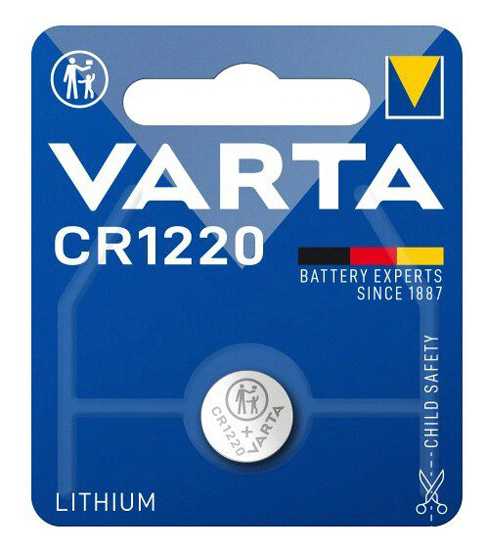 VARTA μπαταρία λιθίου CR1220, 3V, 1τμχ VCR1220