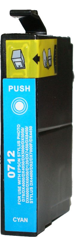 Συμβατό InkJet για Epson No 712, 13ml, κυανό RE-T0712C