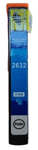 Συμβατό Inkjet μελάνι για Epson, T2632, κυανό RE-T2632XLC