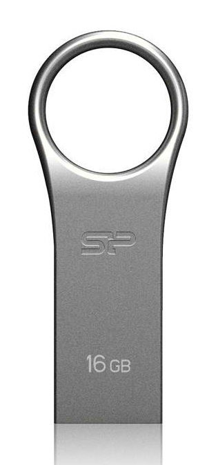 SILICON POWER USB Flash Drive Firma F80, 16GB, USB 2.0, ασημί SP016GBUF2F80V1S