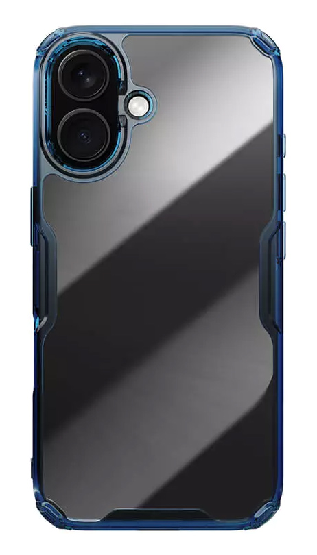 NILLKIN θήκη Nature TPU Pro για iPhone 16 Plus, διάφανη-μπλε 6902048287235