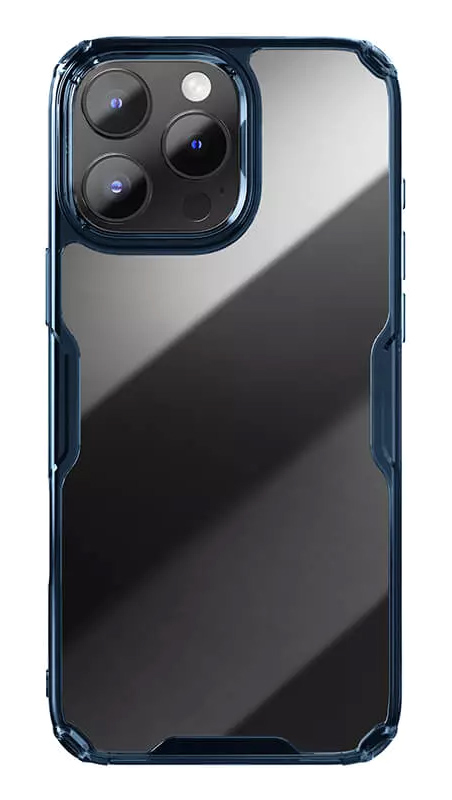 NILLKIN θήκη Nature TPU Pro για iPhone 16 Pro Max, διάφανη-μπλε 6902048287259