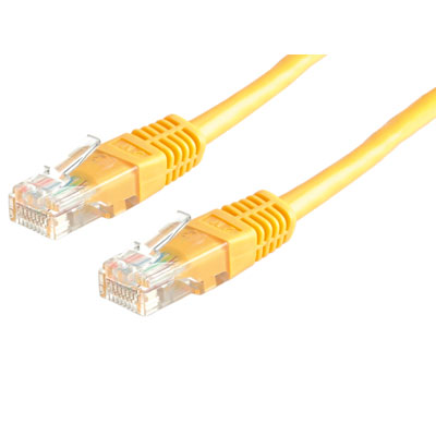 PATCH CORD UTP CAT5 0,5m YELLOW