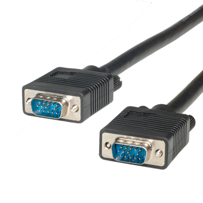 VGA cable 2m HD15M - HD15M ΜΑΥΡΟ