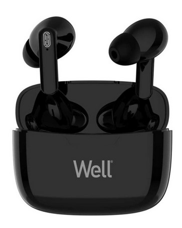 ΑΚΟΥΣΤΙΚΑ IN-EAR BLUETOOTH BOOSTBK WIRELESS ΜΑΥΡΟ WELL