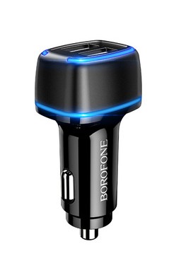 Borofone Car charger BZ14 Max - 2xUSB - 2,4A black