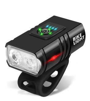 BIKE FRONT LED LIGHT BLACK