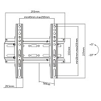 ATC Βάση TV Επιτοίχια ATC-2522