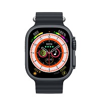 XO M9 Ultra Wireless Charging Smart Sports Call Watch (Μαύρο)