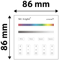 Avide LED Ταινία 12V RGB+W 4 Ζωνών RF Χωνευτό /AC180-240V/ Αφής