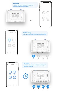 SONOFF Smart Διακόπτης 4CH PRO R3, 4 θέσεων, 40A, RF control, λευκός 4CHPROR3