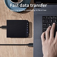 CABLETIME καλώδιο USB-C σε USB CMAMN, 15W, 5Gbps, 3m, μαύρο 5210131038222