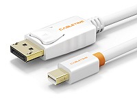 CABLETIME καλώδιο mini DisplayPort σε DisplayPort CT-02G, 4K, 1.8m, λευκό 5210131038710