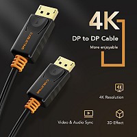 CABLETIME καλώδιο DisplayPort CT-01G, 4K/60Hz, 1.8m, μαύρο 5210131038871